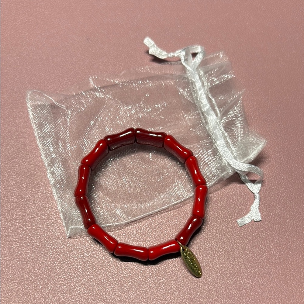 Red Beaded Bracelet